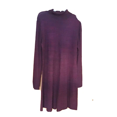 Alyx ограниченного женщин Sz XL бордовый трикотаж платье качели длинные рукава черепаха шеи - Изображение 1 из 4