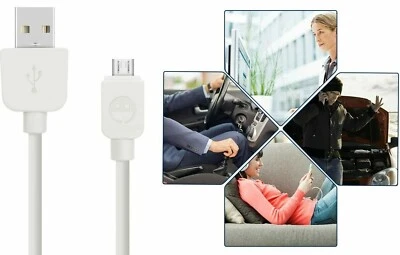 2 Pack 6Ft Micro USB Data Sync Charger Charging Cable Cord Samsung Android LG - Image 1 of 2