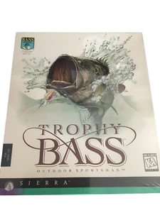 Vintage Trophy Bass Fishing Outdoor Sportsman Big Box Game Mac CD ROM Sierra New - Picture 1 of 9