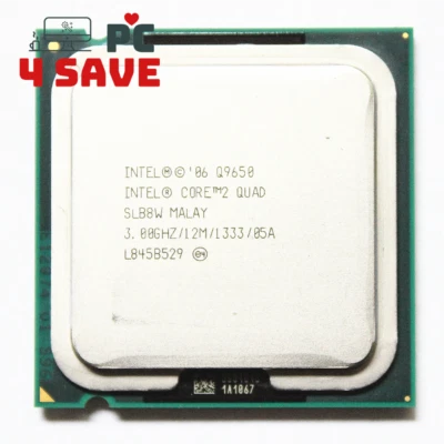 Intel Core 2 Quad Q9650 SLB8W 3.0 GHz 12MB LGA 775 Desktop Processor CPU 95W - Image 1 of 2