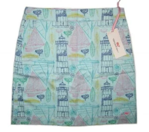 VINEYARD VINES Girl's Sailboat Sketch Print Skirt, Size 16, NWT, Crystal Blue - Picture 1 of 3