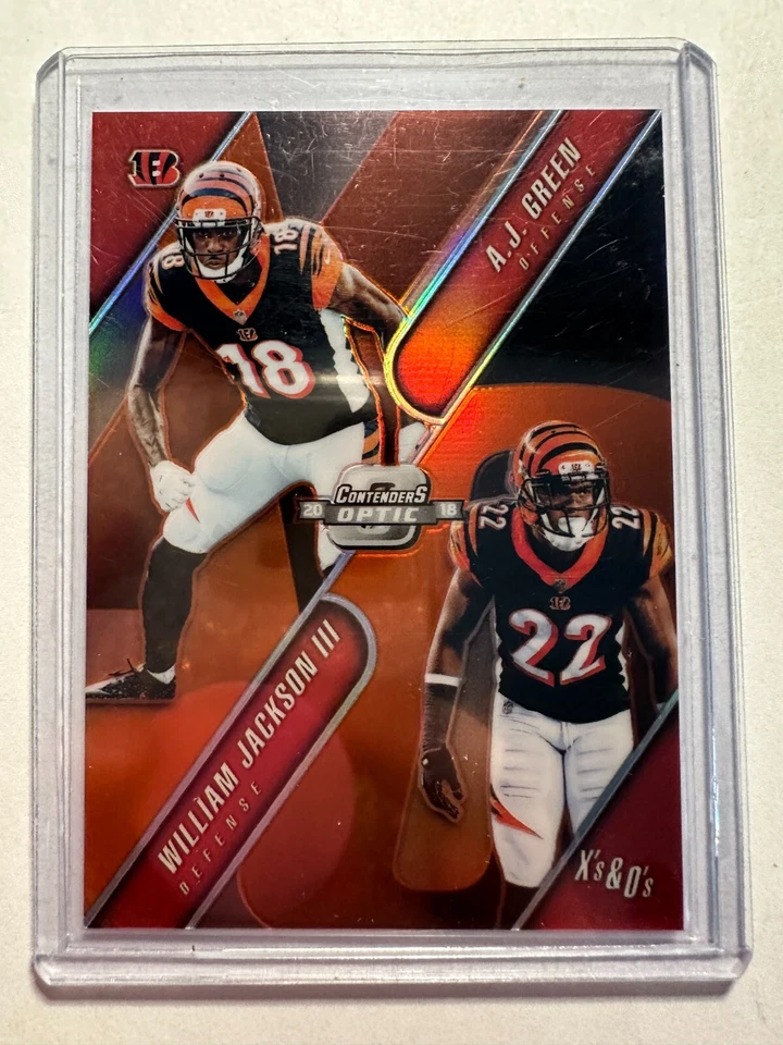 K46,403- 2018 Panini Contenders Optic Xs * Os Orange #16 W. Jackson III/Green/49 - Image 1 of 1