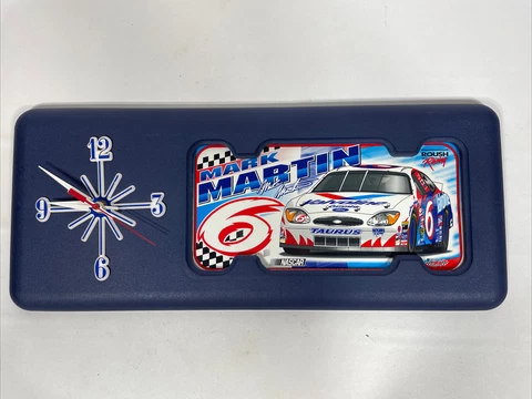Vintage Mark Martin Nascar Wall Clock 1998 Camden Sports Works Cover