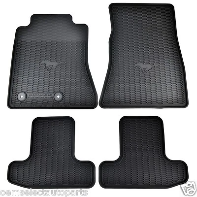 OEM NEW 15-23 Ford Mustang All Weather Vinyl Contour Floor Mats FR3Z6313300BA - Image 1 of 4