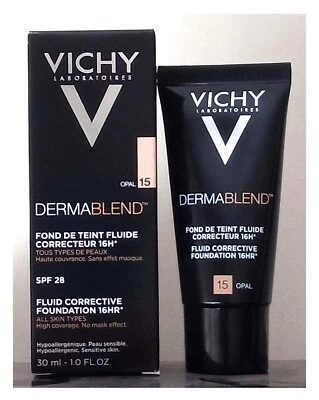 Vichy dermablend fluid corrective foundation 16HR 30ml - shade Opal 15 - Image 1 of 2