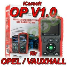 iCarsoft OP v1 Profi Diagnose für Opel Vauxhall ABS Airbag Motor Getriebe ESP ..