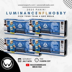 Baltimore Ravens 2025 Panini Luminance Football Hobby 4 Box Break #261 - Foto 1 di 6