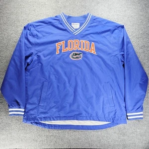 Florida Gators Windbreaker 2XL Blue Orange Champion Pullover Sweatshirt Jacket - Picture 1 of 10
