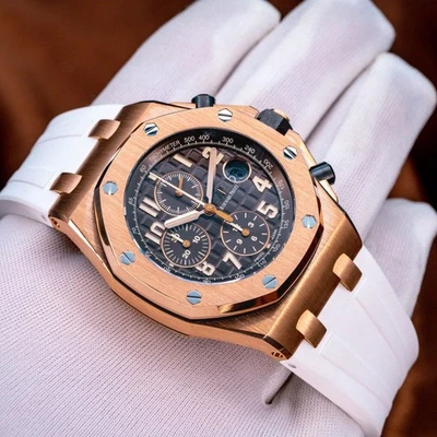 AP Royal Oak Offshore Coffee Half Brick Rose Gold FULL SET MINT 26470OR - Image 1 of 4