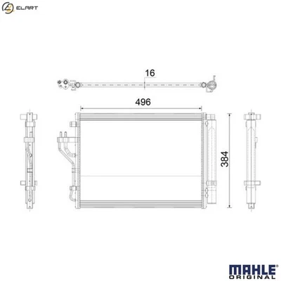 CONDENSER AIR CONDITIONING AC 43 000P FOR HYUNDAI ix35/SUV TUCSON/IX35/II  KIA - Image 1 of 4