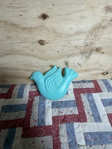 Turquoise Bird Mold Crafted Wall  Ornament - Picture 1 of 4