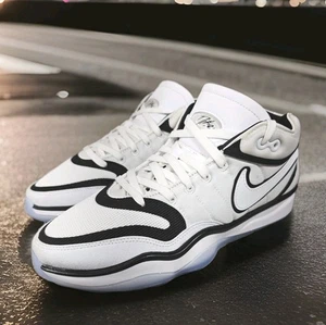 Nike Air Zoom GT Hustle 2 weiß/schwarz Basketballschuhe DJ9405-102 Herren Größe 8,5 - Bild 1 von 19