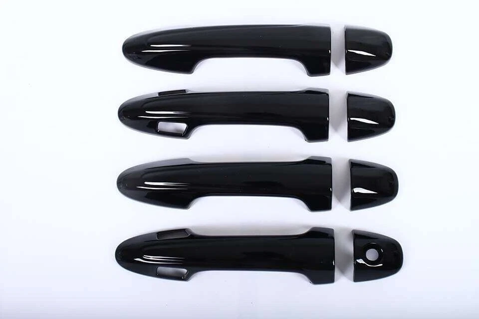 Tapa de manija de puerta negra cubierta lateral moldura para Toyota RAV4 2013-2018 con cerradura inteligente Foto 1 de 1