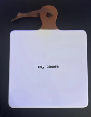 “Say Cheese” Terracotta Board MudPie Cheese Plate - Image 1 of 4