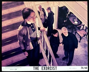 EXORZIST Orig Film Mini Lobby Card 1974 Max Von Sydow Demon Possession Horror - Bild 1 von 1