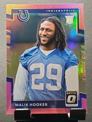 2017 Donruss Optic #118 Malik Hooker RC COLTS Rookie Pink Prizm card🏈NM/MT - Image 1 of 2