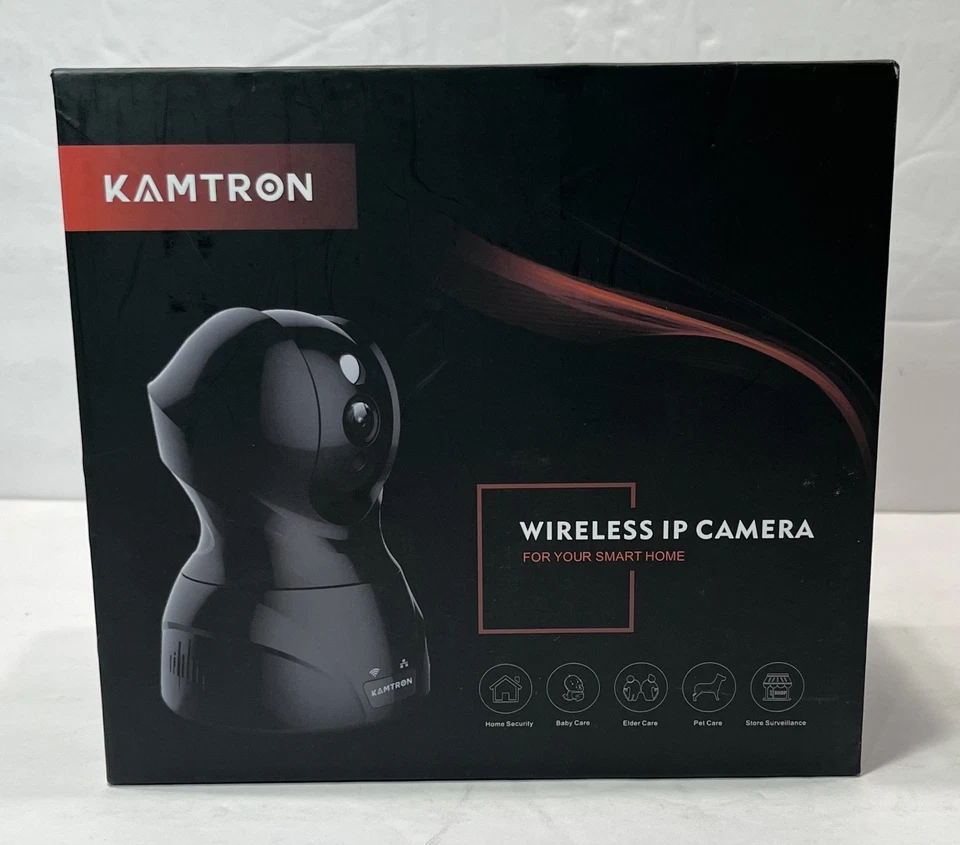 Cámara IP Inalámbrica Kamtron Modelo 826 1080p Negra Foto 1 de 2