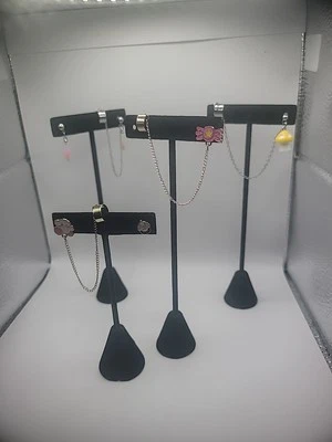 Pendientes Kirby de colección orejeras perforadas tono plata joyería disfraz Foto 1 de 4