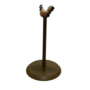 Estatuilla de gallo toallero de papel encimera de cocina decoración estilo granja - Imagen 1 de 7
