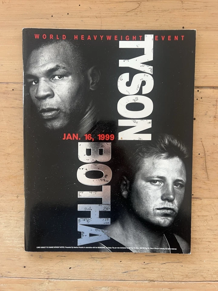 Mike Tyson vs Frans Botha Boxing Program (1999) MGM Grand, Las Vegas - Imagem 1 de 1