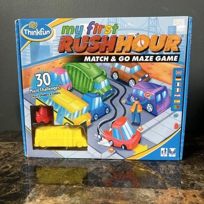 ThinkFun Rush Hour Traffic Jam Logic Challenge Board Game - Image 1 of 4