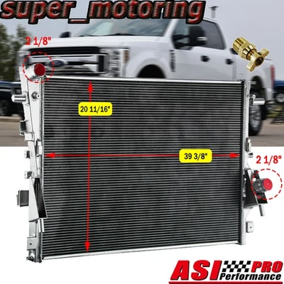 2-Row Radiator Fits 2017-2019 Ford F-250 F-350 F-450 F-550 Super Duty 6.7L V8 Foto 1 de 4