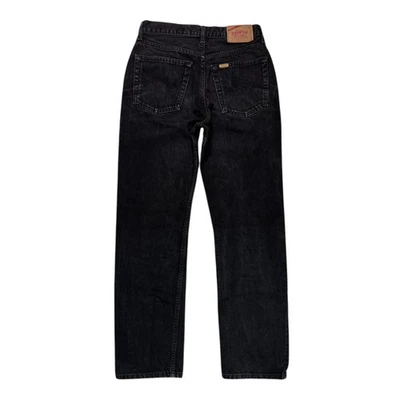 Vintage Edwin Jeans Button Fly Black Denim Jean Pants - Image 1 of 4