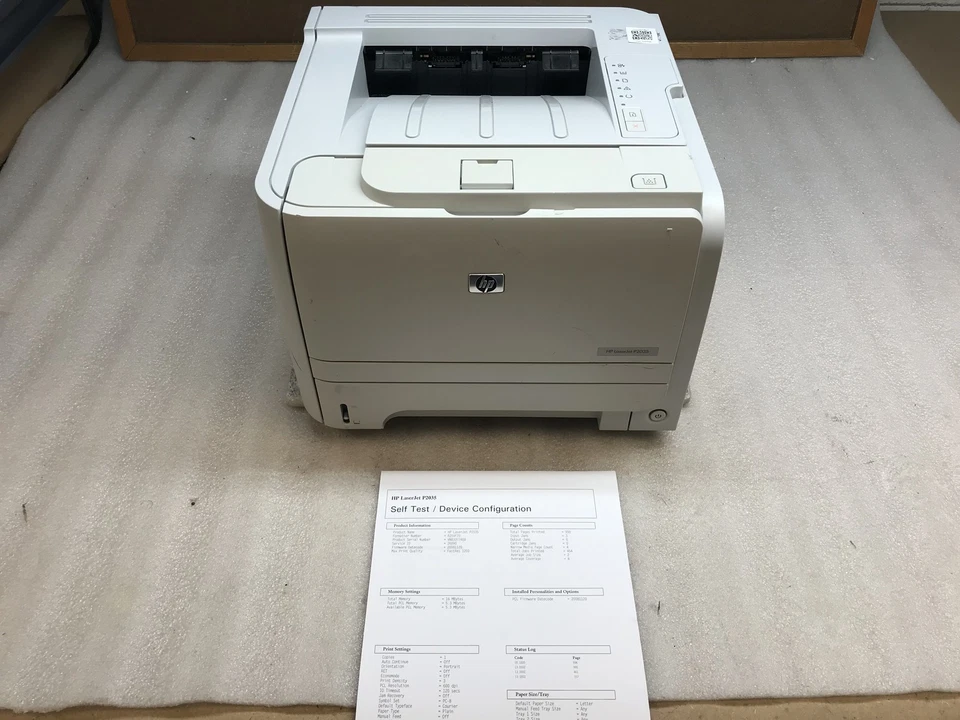 HP LaserJet P2035 workgroup Monochrome Laser Printer 998 Page Count Tested - Image 1 of 4