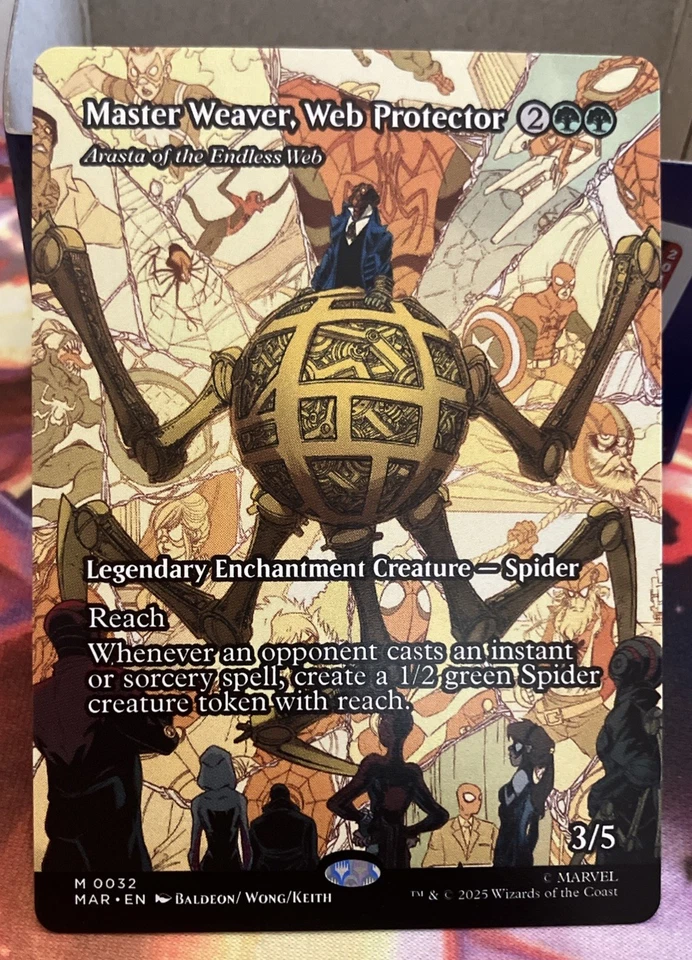 WOTC Marvel Etern  Master Weaver, Web Protector - Arasta of the Endless Web NM - Image 1 of 1