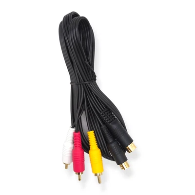 SAV RCA Audio, Composite and S-Video Cable for Sega Saturn and NES Lava RGB Mod - Image 1 of 2