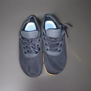 Unisex Schwarz Schuhe Canvas Sneaker M/7 W/8,5 Schwarz Comfort Neu - Bild 1 von 7