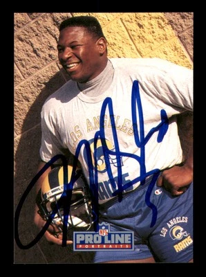 Jackie Slater Autographed 1991 Pro Line Card #101 Los Angeles Rams SKU #241871 - Image 1 of 2