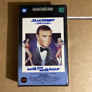 Never Say Never Again (VHS, Clamshell) Sean Connery, Kim Basinger - Picture 1 of 4