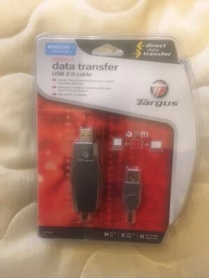 Targus Data Transfer USB 2.0 Cable Black PC MAC Home Office - Image 1 of 2
