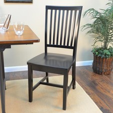 Modern Kitchen Black Wood Dining Room Furniture Wood Base Home Decor Chair