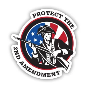 Protect The 2nd Amendment Sticker Decal - Weatherproof - 2a right to bear arms - Imagen 1 de 4