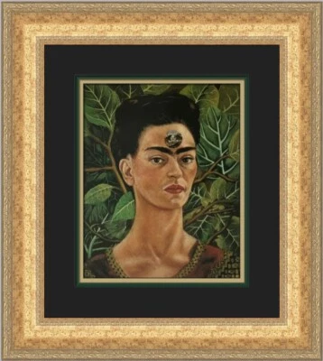 Impresión enmarcada personalizada Frida Kahlo pensando en la muerte Foto 1 de 2