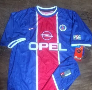 Nike France PSG PARIS SAINT GERMAIN 1999 2000 L JERSEY Maillot JP L(US M) - Picture 1 of 10