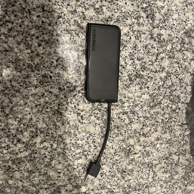 Insignia NS-PCH6430 4-Port USB 3.0 Travel Hub - Black - Image 1 of 4