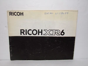 Used Ricoh XR6 Instruction Manual - Picture 1 of 4