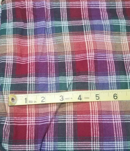 2 Yds Sewing Fabric Quilting Flannel Reds greens purples browns Multi colored - Picture 1 of 2