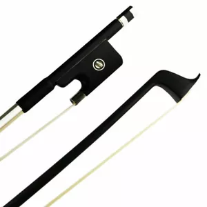 Arco de violonchelo natural de fibra de carbono tamaño 1/2 2 piezas NUEVO CRIN DE CABALLO - Imagen 1 de 9