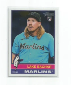 LAKE BACHAR (Miami Marlins) 2025 TOPPS HERITAGE CHROME RC PARALLEL #254 - Picture 1 of 1