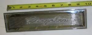 1960 - 1961 Chrysler Dash Radio Delete Plate Chrome 2080008 Used Orig 60 61 - Picture 1 of 4