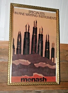 ANTIQUE BRASS TRADE SIGN, Store Display, VTG Picture Frame, Mercantile RARE #1 - Picture 1 of 12