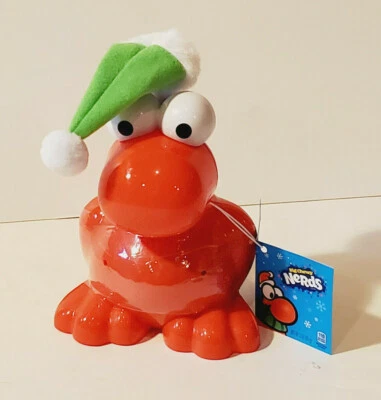 BIG CHEWY NERDS CHRISTMAS HOLIDAY FIGURAL MASCOT CHARACTER CANDY RED CONTAINER - Image 1 of 3