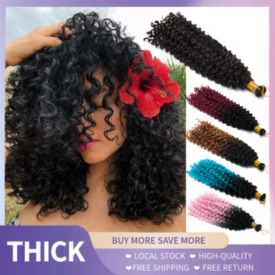 REAL As Human Water Wave Crochet Braids Natural Deep Curly Hair Extensions Soft - Image 1 of 4