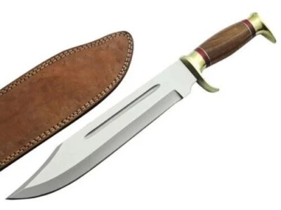 Cuchillo Bowie Hecho a Mano Damasco Acero MACHETE HOJA FIJA CUCHILLO Hacha Espada Ejército Foto 1 de 4