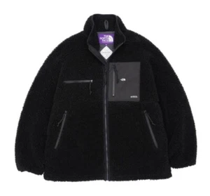 The North Face Purple Label Wool Boa Fleece Field Jacket NA2252N Black size S!!! - Picture 1 of 8