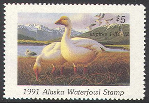 AK7 — 1991 Alaska Duck Stamp - Image 1 of 1